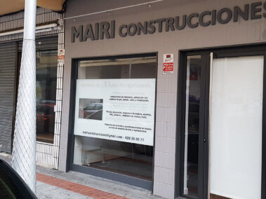 Letras corpóreas MAIRI Construcciones