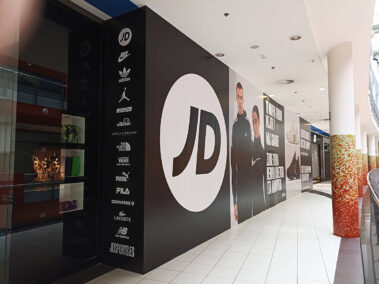 Rotulación gran formato JD SPORTS