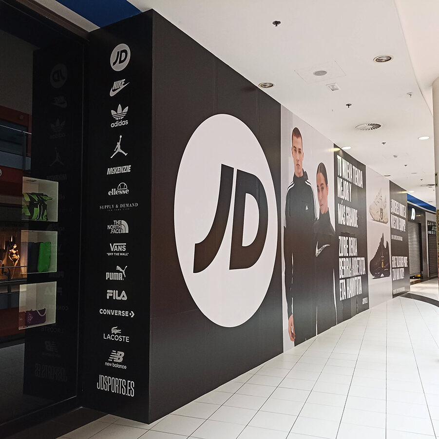 Rotulación gran formato JD SPORTS