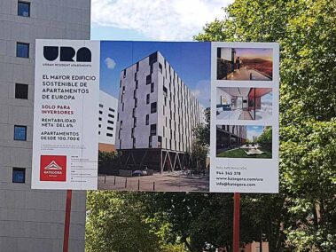 Rotulación Vallas Publicitaria Apartamentos URA